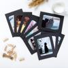 10Pcs 3Inch Paper Frame with Clips Rope Frame Pictures DIY Hanging Picture Album Wall Photo Frame