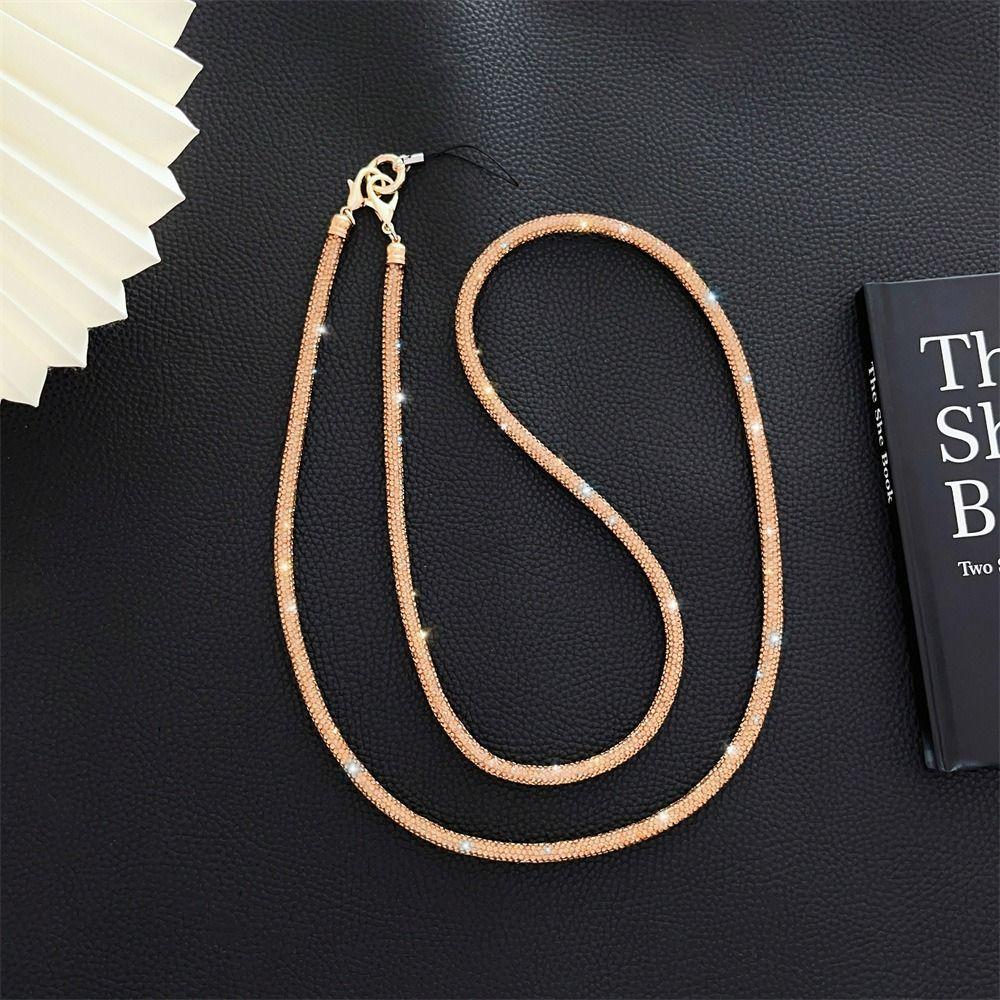 Crystal Rhinestone Phone Lanyard Bling Bling Hanging Cord Phone Anti-lost Rope  Phone Accessories