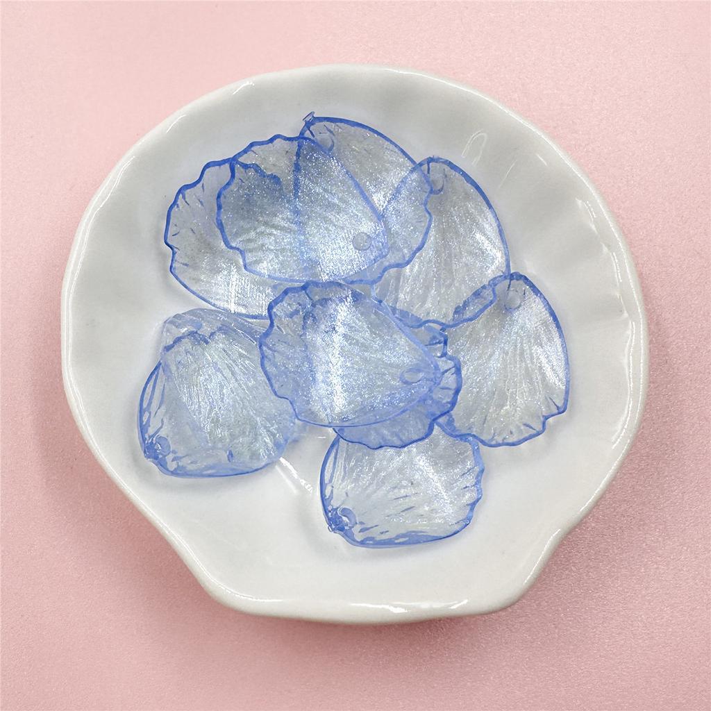 10 шт. 19*23 мм акриловые прозрачные бусины-лепестки цветов для изготовления ювелирных изделий, материалы из бисера