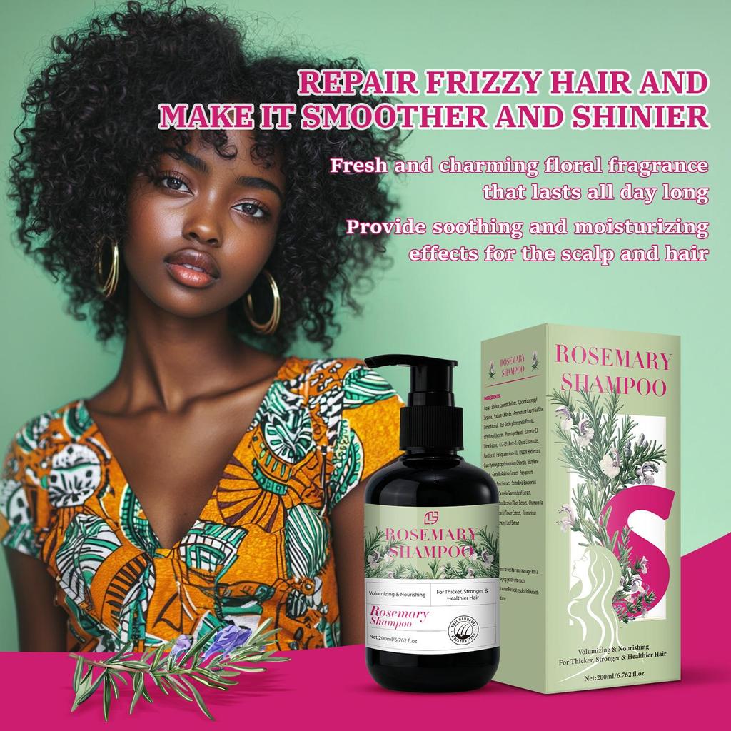 Rosemary Thickening Shampoo with Tea Tree Oil, Biotin & Mint