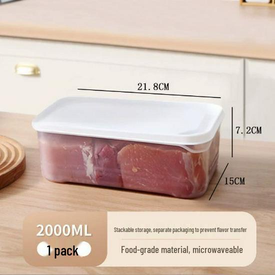Герметичный контейнер для хранения замороженного мяса пищевого класса с крышкой для бытового холодильника