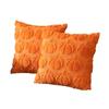 Fall Pillow Covers Fall Decorations Autumn Orange Pumpkin Throw Pillow Cases Soft Plush Faux Fur Wool Couch Cushion Case