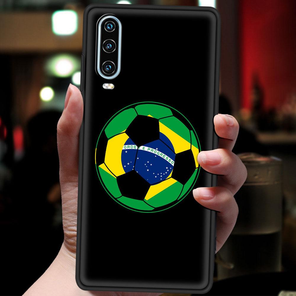 Бразилия Бразильский флаг Футбол Чехол для телефона Для Huawei P30 Lite P50 Pro P20 P40 Lite E P Smart Z 2021 Y6 Y7 Y9 2019 Y6p Y9s Чехол