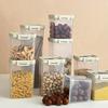 Plastic Cereals Storage Tank With Handle Moisture-Proof Pasta Snack Spice Container Sealed Food Storage Box Kitchen Organizer