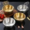 304 Нержавеющая сталь Бытовая корейская кухня Чаша с ручкой Рис Вино Чаши Соус Приправа Блюдо Сервировка Кухонная Посуда