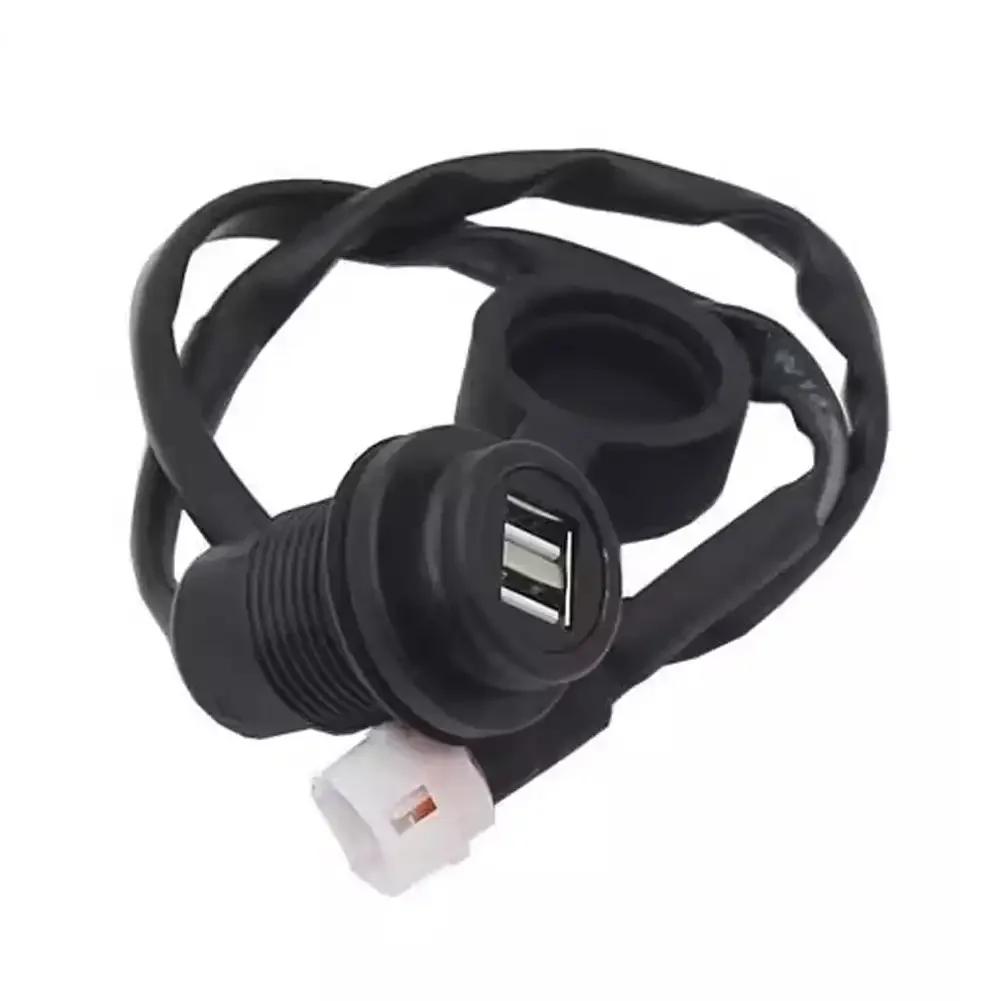 Двойной USB-адаптер для зарядки, розетка, зарядка для YAMAHA MT09 MT-09 SP FZ09 XSR900 XSR 900 Tracer 900 9 GT 9GT 900GT Аксессуары