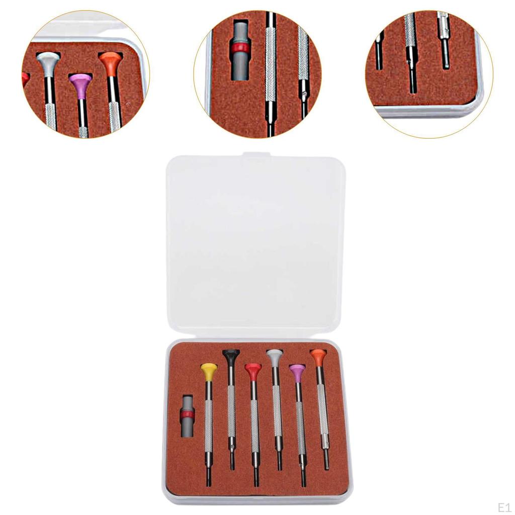 Watch Screwdrivers Set Watchmakers Flat Head Metal Ergonomic Handle Portable