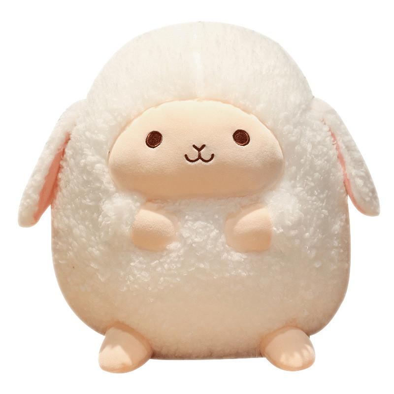 Adorable Plush Sheep Toy Cute Chubby Lamb Stuffed Animal For Girls Bedroom Decor