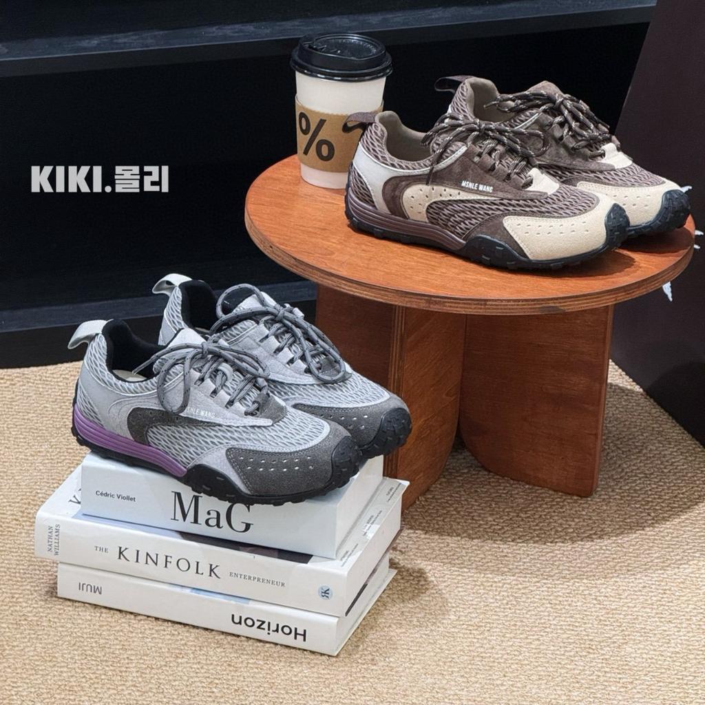 Ретро кожаная платформа сетка немецкие тренировочные туфли женские 2025 осень новая универсальная повседневная нескользящая спортивная обувь Форрест Гамп