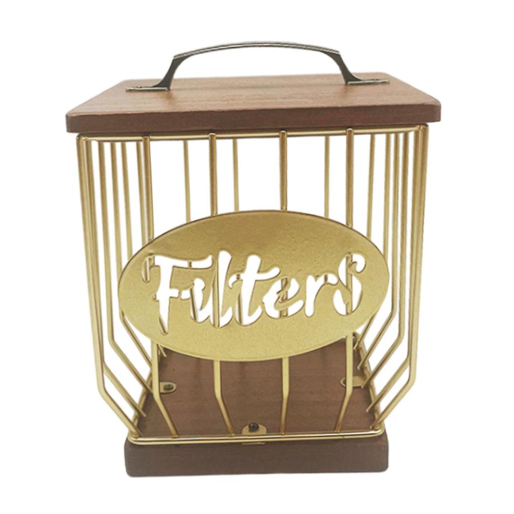 Coffee Pod Holder, Coffee Pod Basket Organizer Cup with Lid ,Metal Coffee