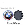 For BMW M E46 E90 E60 Car Sticker 4Pcs 56mm 68mm Car Wheel Hub Center Caps Corrosion Resistant Rim Hub Cover Emblems Auto Exterior Parts For BMW new