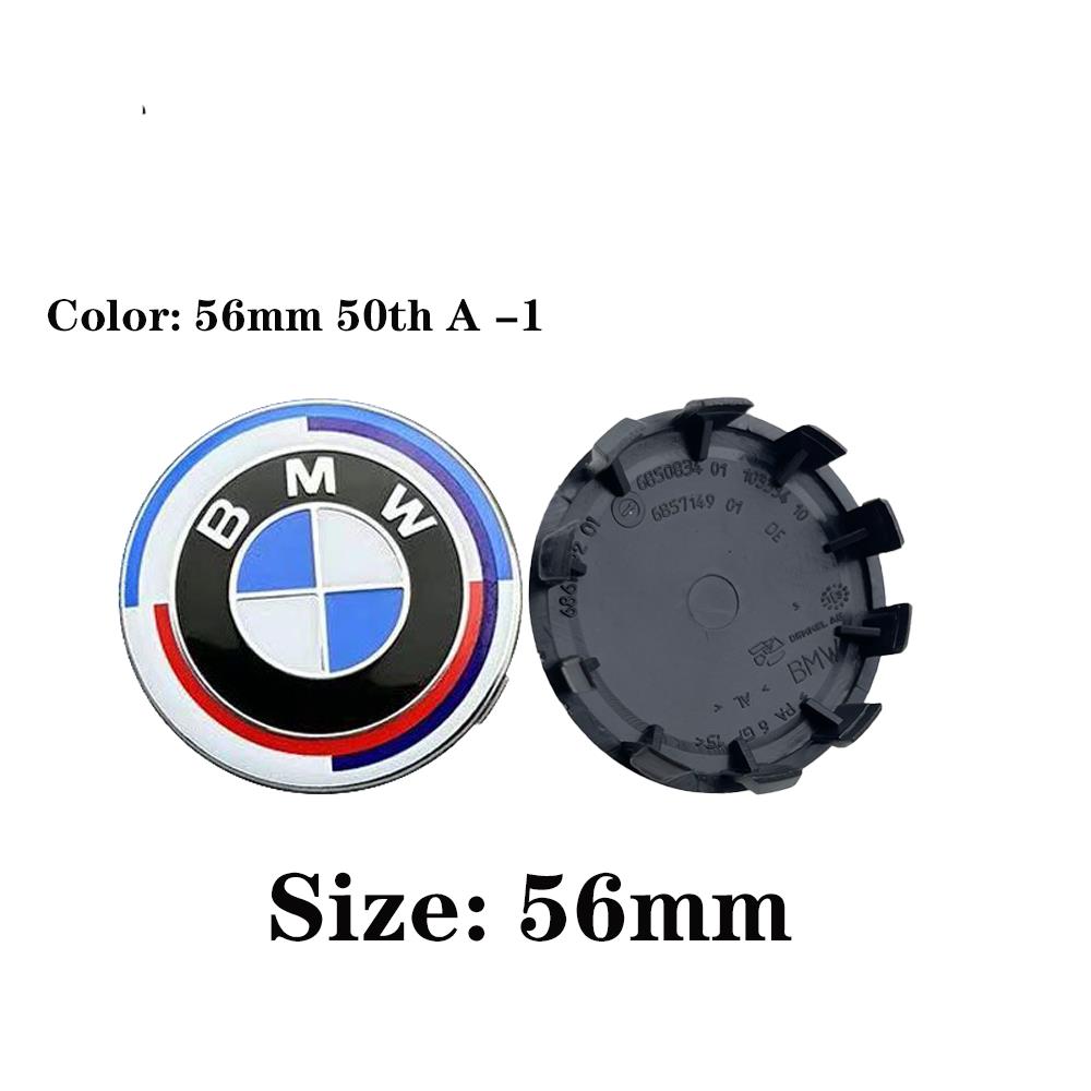 For BMW M E46 E90 E60 Car Sticker 4Pcs 56mm 68mm Car Wheel Hub Center Caps Corrosion Resistant Rim Hub Cover Emblems Auto Exterior Parts For BMW new