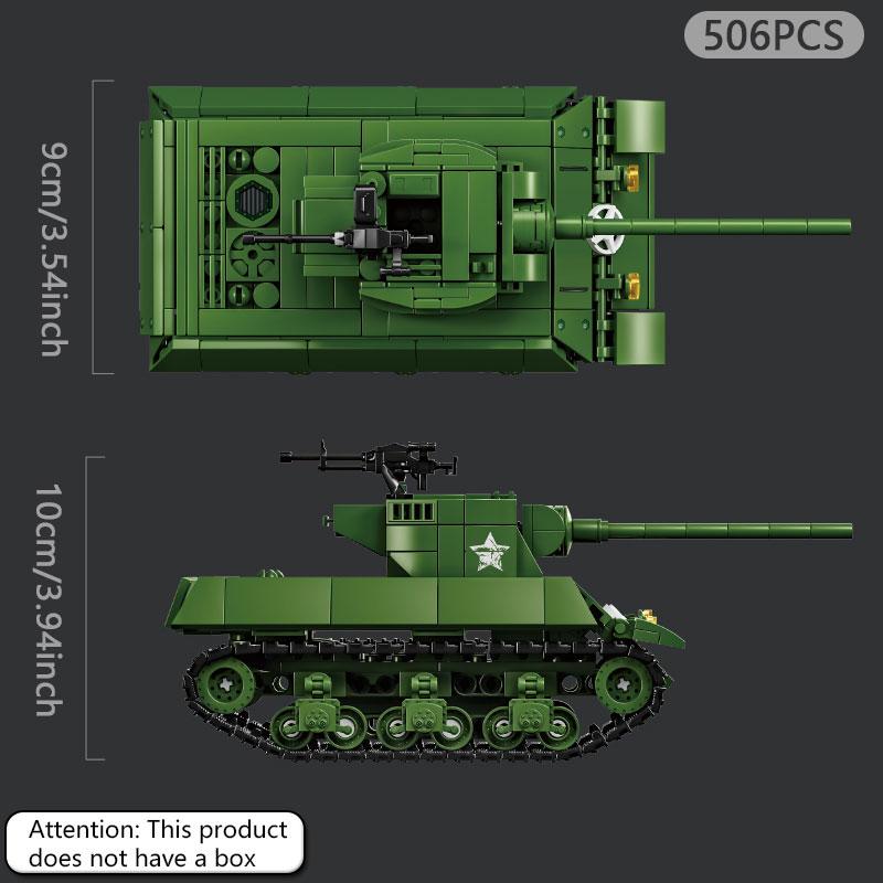 Строительные блоки танка M36, зенитная самоходная установка, военный пазл, сборные игрушки, детские поделки ручной работы, подарки для мальчиков