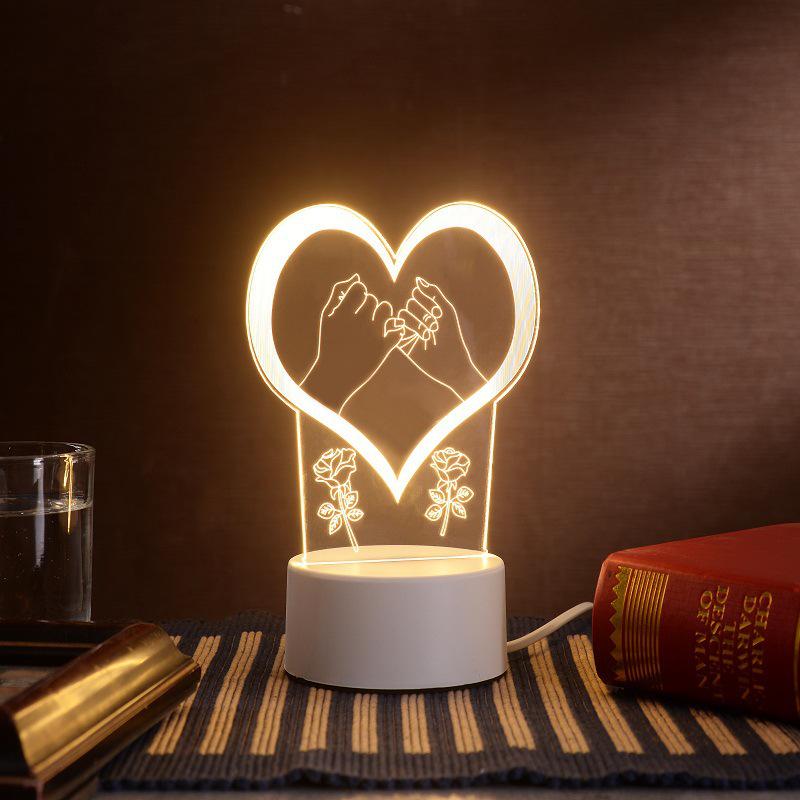 Creative 3D Cartoon Table Lamp – Children's Day Gift, USB Bedside Night Light