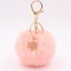 Bag Charm Pompom Pendant Fluffy Plush Ball Keyring Fashion Fur Ball Key Chain  Women Girls
