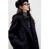 Qiu Shui Yi Ren Women's Korean Style Long Wool Blend Coat