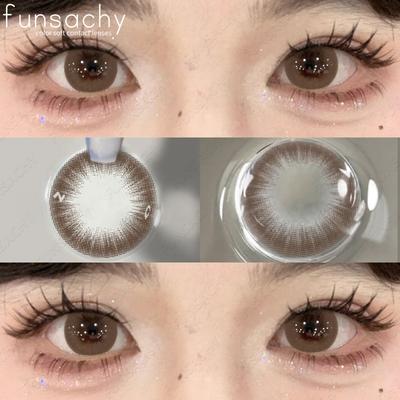FUNSACHY 2 шт. модные цветные контактные линзы шоколадного натурального цвета контактные линзы для глаз синие линзы Y2K корейские линзы ежегодно