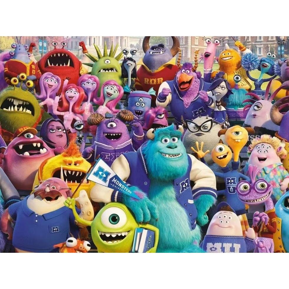 2026 New Disney Monsters Inc Diamond Embroidery Cartoon Round Diamond Painting New Mosaic Puzzle Rhinestones Home Wall Decor