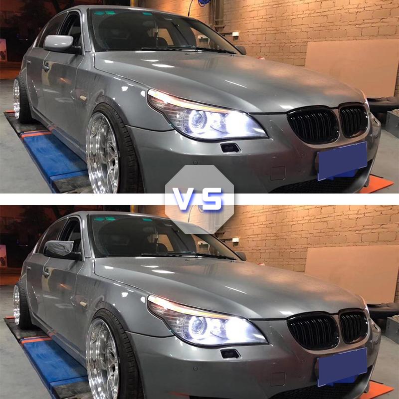 Крышка зеркала заднего вида из углеродного волокна/черный для BMW 5 серии E60 E61 E63 E64 2004-2008 520i 525i 528i 528xi 530i