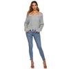 Autumn and Winter Women's V-neck Irregular Fringe Loose Pullover Jumper