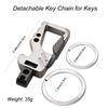 Liangery Car Key Carabiner Metal Fits EDC Key Bike Key Durable Stainless Steel Ring for House Easy To Made of Highly Durable Keychain, Ring, Clip,