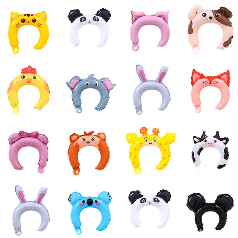 20Pcs Cute Headband Foil Balloon Animal Balloon Children'S Toys Party Decor