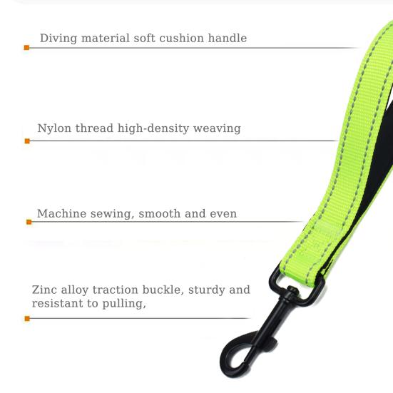 12-дюймовый короткий поводок для собак, прочные дорожные поводки с карабином, светоотражающий нейлоновый поводок для собак с мягкой ручкой для больших и средних собак