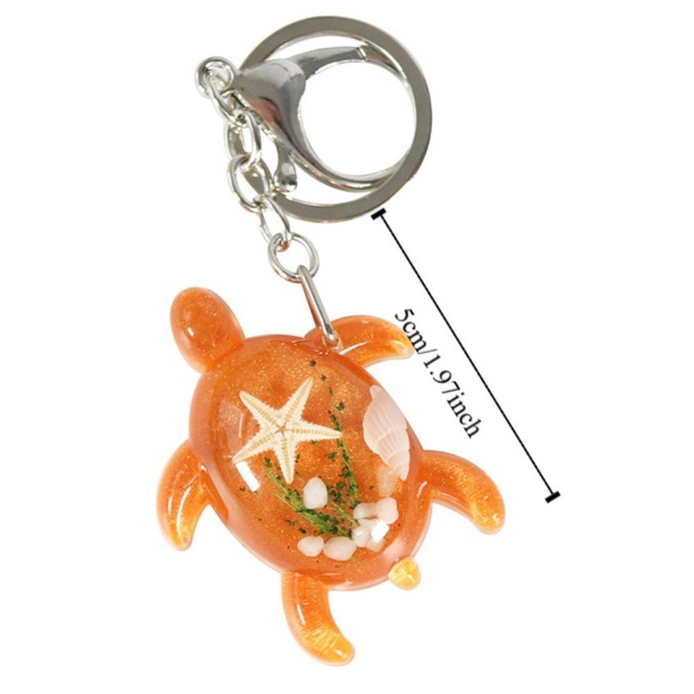 Glow-in-the-dark Little Turtle Keychain Cartoon Tortoise Animal Bag Pendant Birthday Gift