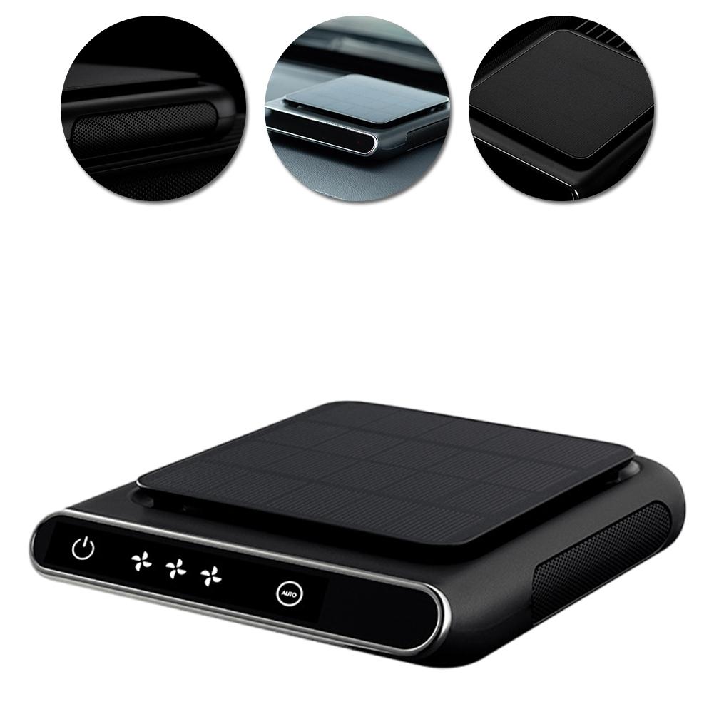 Солнечный PM2.5 HEPA фильтр 1200mAh отрицательный ионный дезодорант USB перезаряжаемый дымоуловитель умный ВКЛ/ВЫКЛ портативный беспроводной ионизатор воздуха