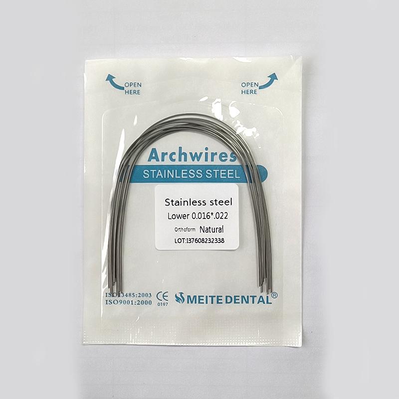 10pack/100pcs Stainless Steel Archwires Natural Form Rectangular Wires 16x16 - 21x25