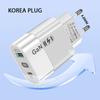 65 Вт GaN USB Type C зарядное устройство для быстрой зарядки адаптер Quick Charge3.0 для Samsung iphone Xiaomi зарядные устройства для мобильных телефонов корейская вилка