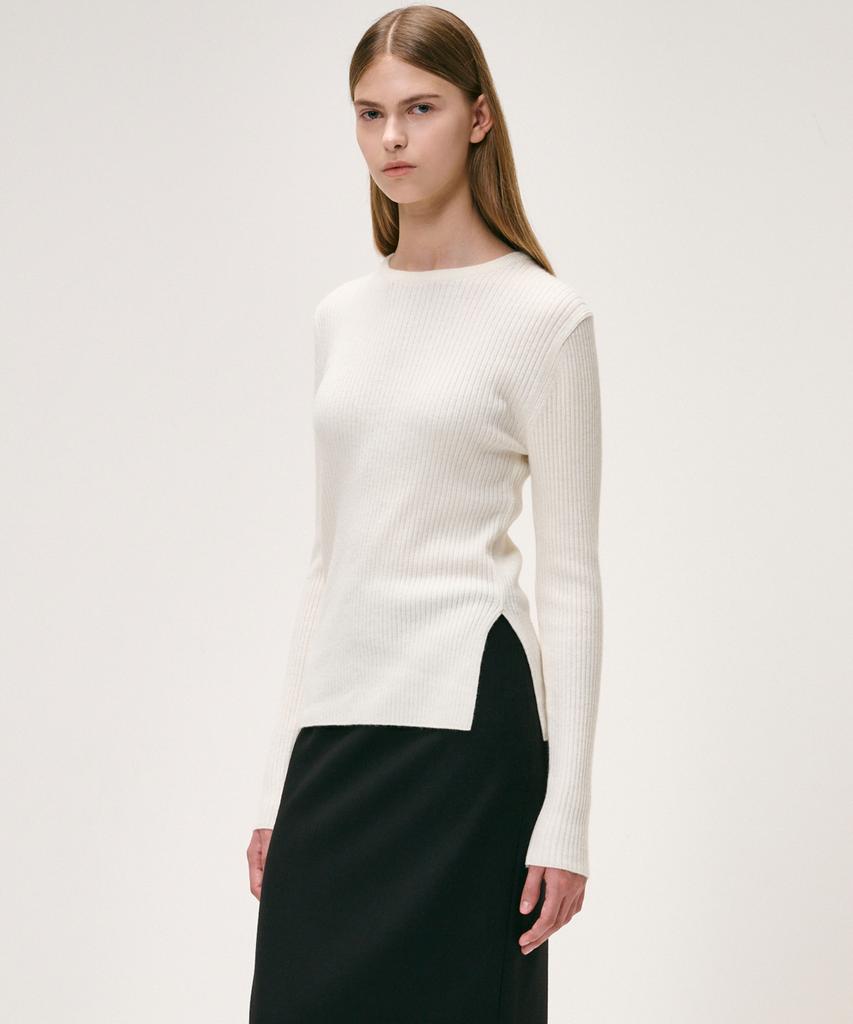 KEI CURRENT Rib Sweater_Ivory