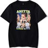 ANITTA Funk Rave Collage T-Shirt Women Men Summer Crewneck Casual Short Sleeve Tee Singer Merch