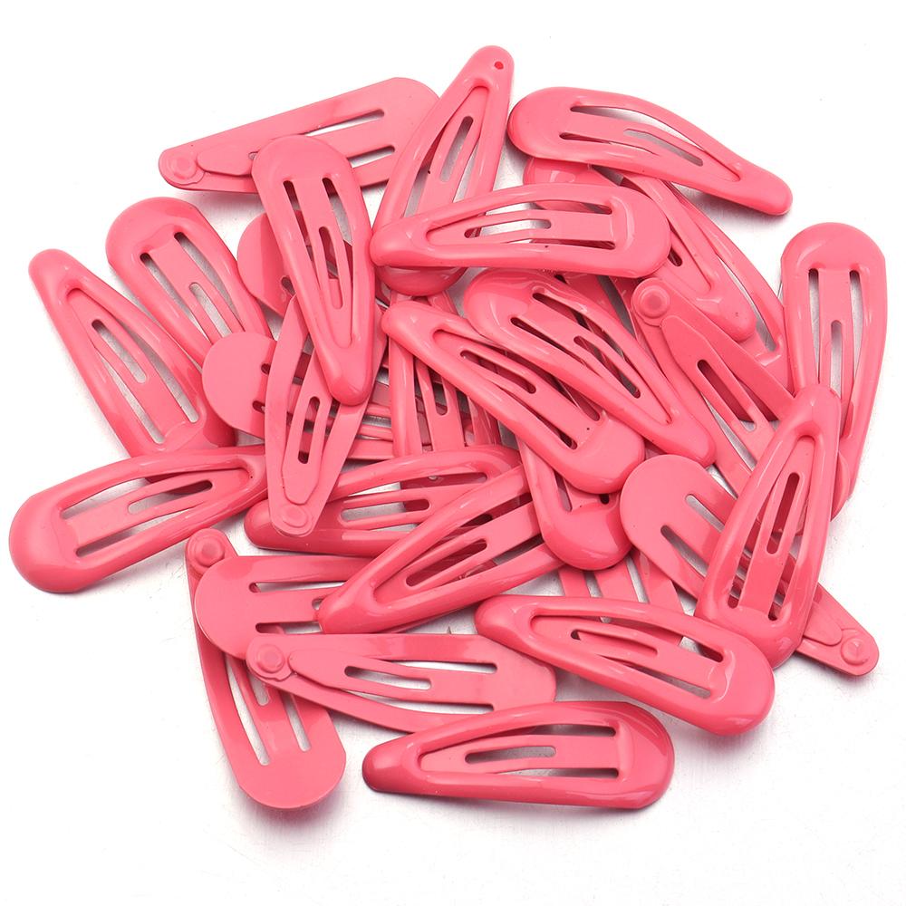 30pcs/lot Colorful Water Drop Shaped Hairclips Simple Mini Snap BB Hairpins Barrettes For DIY Girls Hair Clip Headwear Accessory