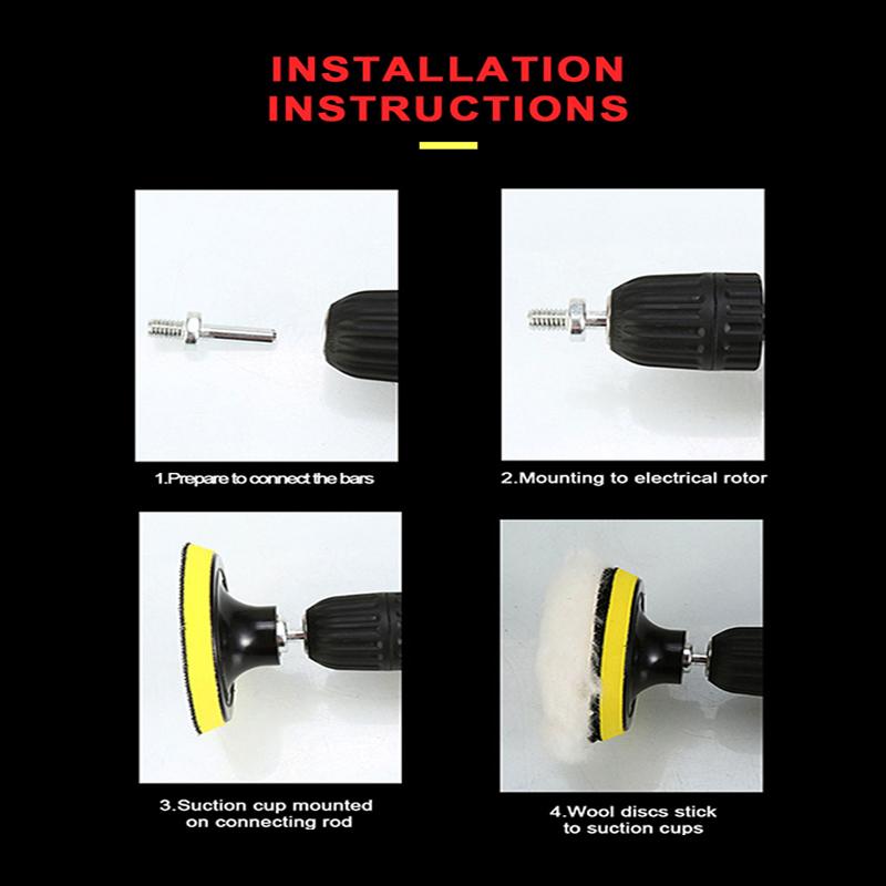 SEAMETAL Wax Polishing Self Adhesive Imitation Wool Disc Car Polishing Disc Car Beauty Tool Wool Sponge Pad