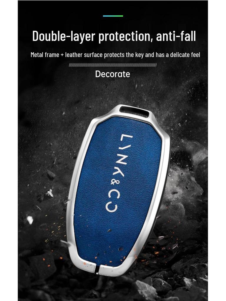 Lynk&Co Car Key Case: Metal Shell for Models 01, 02, 03 - Unisex Key Holder