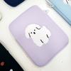 Симпатичный чехол-чехол для iPad 11 дюймов 12,9 Galaxy Tab Mini Pro, медведь-квокка, альбинос (светло-фиолетовый)