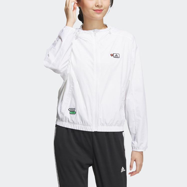 Adidas X SeeBin Graphic Woven Jacket SS23 Women Jacket White HY2852