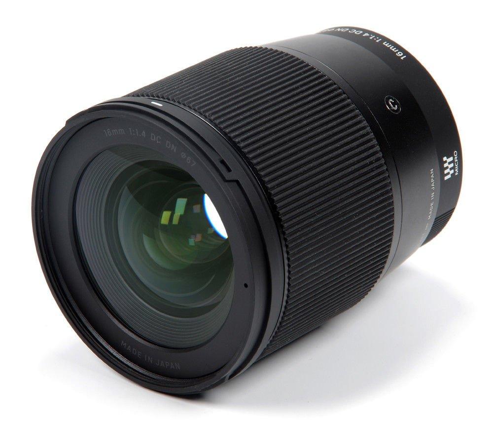 Sigma 16mm DC DN lens for Sony mirrorless Contemporary F1.4 E-mount, prime, wide-angle, APS-C camera,
