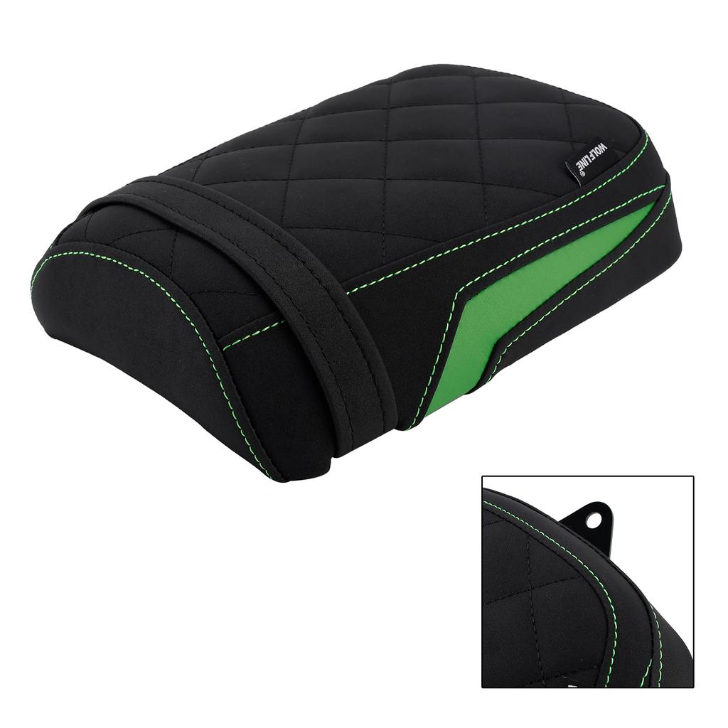 Rear Seat Passenger Cushion Flat Pu Fit Green For Kawasaki Eliminator 500 24-25