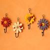 1 шт. модные винтажные крючки для одежды с цветком ромашки и железными украшениями на стенах