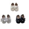 Spring & Autumn 0-2 Years Baby Girls' Korean Style Bowknot Soft Sole Princess Walking Shoes
