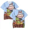 Labubu 3D Print Kids T-Shirts Cartoon Boy Girls Tshirt Couple Short Sleeve Children Parent-child Same Style