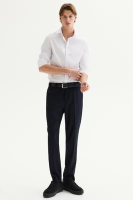 Брюки HM Suit Slim Fit Темно-синие