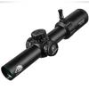 FIRE WOLF 1.2-6X24 IR Tactical Scope For Hunting Optical Step Sight Red Green Illuminated Range Sight