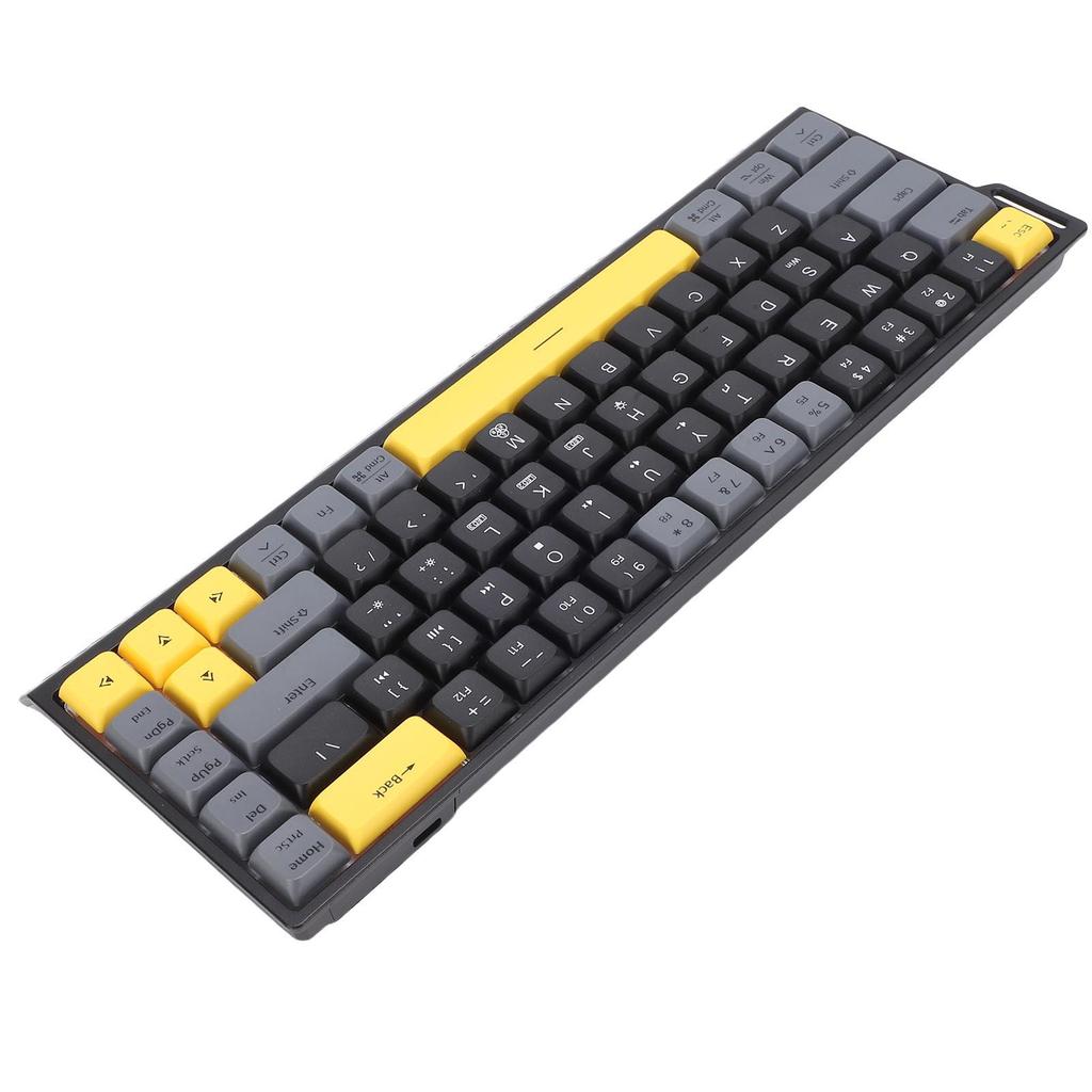 Проводная компьютерная клавиатура Тихая Анти-гостинг RGB Подсветка Тонкая 68 клавиш Клавиатура Ножничного типа для работы Игр