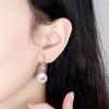 Silver Plated  Imitation Pearl Earrings for Women's Earrings, Fashionable Korean Style Earrings, Simple and Trendy Accessories