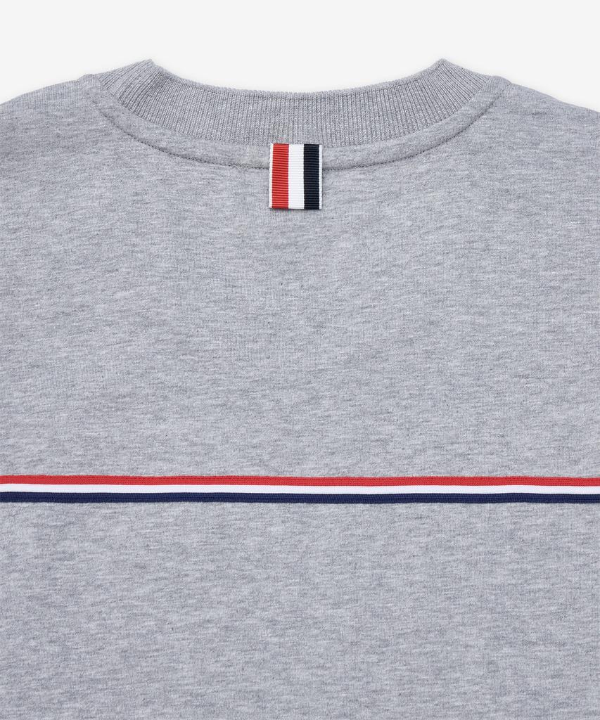 Tombeulaun Oversized Long Sleeve Rwb Trim T-Shirt - Light Grey / Mjs289A00042055