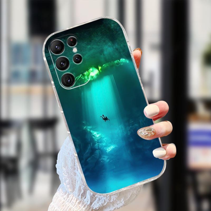 Прозрачный чехол для Samsung S25 S24 S23 S22 Ultra 5G Прозрачный Мягкий ТПУ Силиконовый Чехол для Телефона для Galaxy S22 5G Защитные Fundas