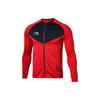 Li Ning Football Series Повседневный спортивный кардиган с длинным рукавом, толстовка с капюшоном для мужчин, красный AWDR485-2